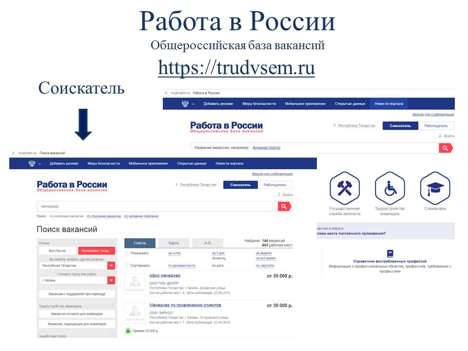 *Интернет-портал «Работа в России»*